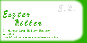 eszter miller business card